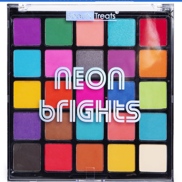 Vibrant Neon Brights Eyeshadow Palette with 25 Highly Pigmented Colors - Picture 1 of 1